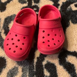 Pink Crocs